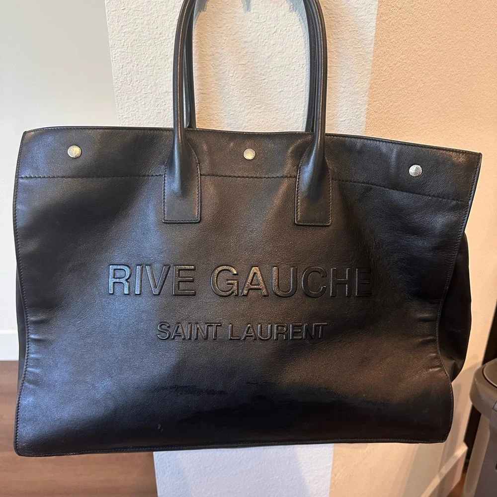 Saint Laurent Black Leather Design